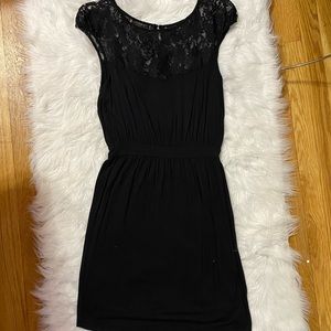 Black lace dress